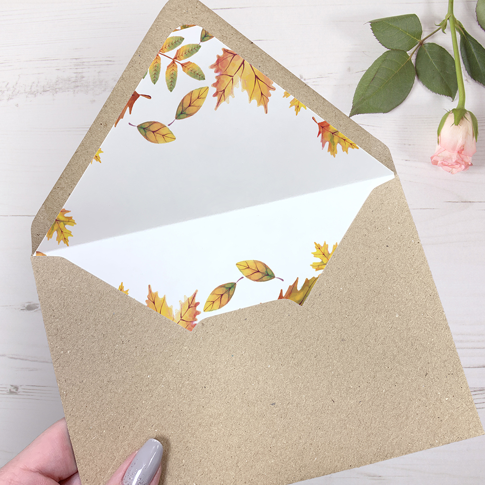 'Dorothy' Printed Envelope Liners Bespoke Envelopes